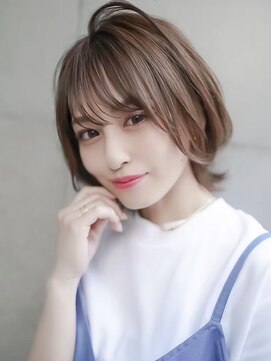 ギークス(GEEKS) 【GEEKS渋谷】レイヤーボブ/ネオウルフ/冬カラー/ココアベージュ