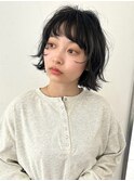 グレージュ/ニュアンスカラー/ボブ/レイヤーカット/パーマ