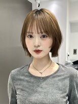 サンドイエナ 横浜店(sand yena) くびレイヤーボブルフネビージュ小顔ワンレンこなれミディ