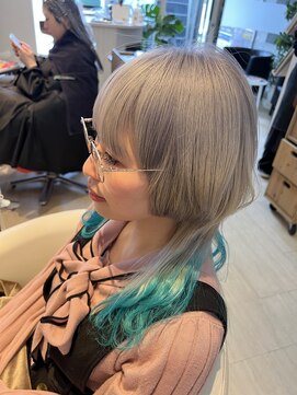 ヘアーリゾートラシックアールプラス(hair resort lachiq R+) クラゲヘア&デザインカラー