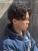 クロム(CHROM) 【パーマ上級者向け★】センターパート×シャドウパーマ