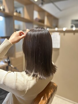 クーレ ビオトープ(+ CURE biotope) オーガニックカラーでラベンダーグレージュ
