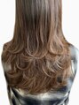 シュクルヘアー(Sucre Hair) レイヤーが映える毛先ワンカールスタイル