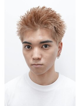 ルックグッドストア(LOOK GOOD STORE) スパイキーショートベージュカラーハイトーンダブルカラー三宮
