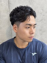 グロウ 別府店(growth) カキアゲスタイルショートラフサイドパートツーブロックパーマ