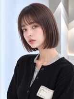 フォト 新宿三丁目(foto)&nbsp;髪質改善縮毛矯正地毛風ストレート切りっぱなしボブ