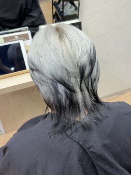 リアン(LIAN) シルバーグレー×ダークグレー
