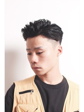 メリケンバーバーショップ フクオカ(MERICAN BARBERSHOP FUK) クラウドマッシュテクノセミウェットワイルドツーブロック34