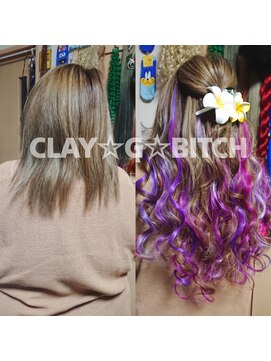 クレイジービッチ(CLAY G BITCH) 【エクステ】原色エクステ 仙台派手髪 スーパーロング