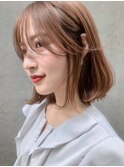 【EMMA GINZA】マロンベージュ 小顔みせボブ【MARIA】