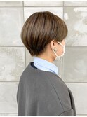ショートヘアショートボブ耳かけショートスッキリ