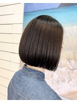 ラニハナクドウ(lanihana.kudo)&nbsp;+＊～あご下の内巻きボブwith縮毛矯正＆カラー～＊+