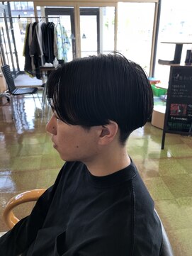 シャラクアクティ(sharaku acty) 【メンズ】センターパート×ストレートパーマ