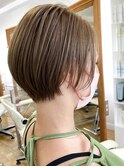 大人かわいい 美髪 こなれミデ ネビージュ ホワイトベージュ