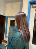 小顔艶髪セミロングショコラブラウン大人可愛い20代30代