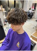 波巻きパーマ