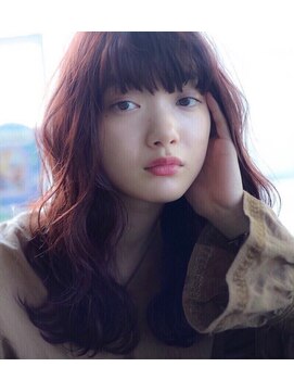 ラべリー 池袋(LOVELEY) 重ためロング×ナチュラルカシスカラー【池袋】