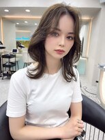 ロンド マーレ 天神大名店(Lond mare) 韓国ヘア　韓国風ヘア　くびれ巻き　顔まわりカット　レイヤー