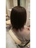 くびレイヤー外ハネミディ×髪質改善トリートメント