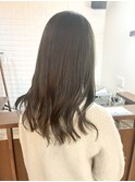 アッシュベージュ/セミロング