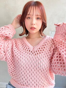 エイミー(Aimee) Aimee 町田 ボブレイヤー×ピンクブラウン