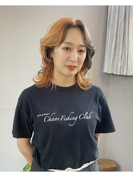 ステップボーンカット トーキョー(STEP BONE CUT TOKYO) 【ステップボーンカット】ウルフスタイル/デザインカラー