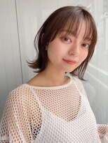 エトラ 渋谷店(etora)&nbsp;前髪 ウェーブミディアム メルティーカラー 似合わせカット"
