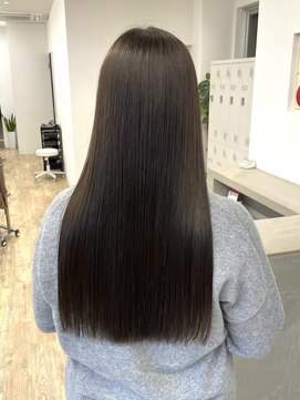 セイドット フクオカ(Say.FUKUOKA) 【Say.福岡】切りっぱなしセミロング×重め×髪質改善ストレート