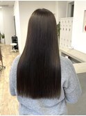 【Say.福岡】切りっぱなしセミロング×重め×髪質改善ストレート