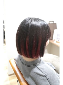 ピュアラヘアー 北24条店(Purer Hair) インナーカラー*ピンク
