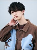乾かすだけで決まるメンズニュアンスパーマ×ラウンドマッシュ