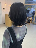 ミリ 奈良店(mm)&nbsp;レイヤー/近鉄奈良/ブルーブラック/暗髪/学割/くびれヘア/奈良