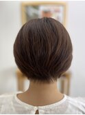 ショートボブ白髪染め髪質改善40代50代酸性ストレート清須新清洲