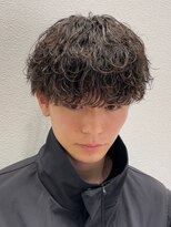 オーシャントーキョー 仙台(OCEAN TOKYO)&nbsp;マッシュパーマ波巻きスパイラル黒髪ショート刈り上げ2ブロック