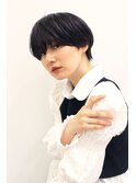 耳掛けショート/前髪あり/ショートボブ/大人ショート/30代/20代