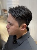 毛流れツーブロックショート