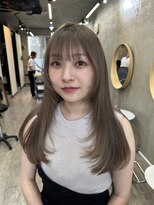 ソルトウォーター(SALT WATER)&nbsp;ミルクティーベージュ　レイヤースタイル