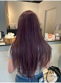 ハイライトカラーディープバイオレットロング