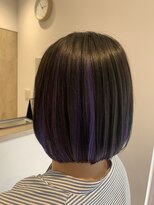 アズールサン 草加西口店(azule-sun)&nbsp;インナーカラー,パープル,ショートボブ