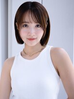 エインアンリー 明治神宮前(AIN.ANLY.)&nbsp;薄めバングくせ毛風カール長めバングミディアムボブルフミニボブ