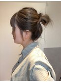 お団子ヘア　ヘアセット