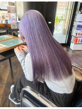 ガルボ ヘアー(garbo hair) 淡いペールトーンで大人可愛いヘア