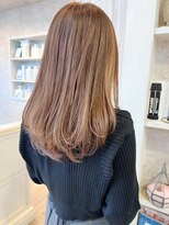 キャアリー(Caary)&nbsp;福山市美容室Caary髪質改善ストレートパーマベージュロングヘア