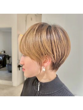 ジュベ 別府店(juve.) 別府ショートボブ顔まわりレイヤーカット髪質改善カラー30代