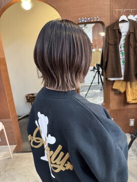 チャプター 問屋町(chapter) 透明感ケアカラー顔まわりレイヤーボブカット韓国くびれヘア