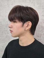 エイル 北堀江(Eir) シースルーマッシュ ショート ウルフ ブラウンカラー