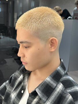 エルマーク 松山(L-MARK) ダブルカラー/ブリーチ/ミルクティー/ヘアカラー/men's