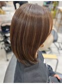 レイヤーカットハッシュカット髪質改善顔周り前髪ボブブリーチ9