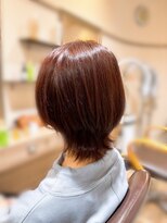 ヘアーズファイン(hair's fine) ◎大人可愛いウルフ×暖色系カラーで小顔見せレイヤーボブ