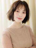 カバーヘア ブリス 戸田公園西口店(COVER HAIR bliss)&nbsp;ブリーチなし小顔ハッシュカットゆるふわボブパーマ30代40代X